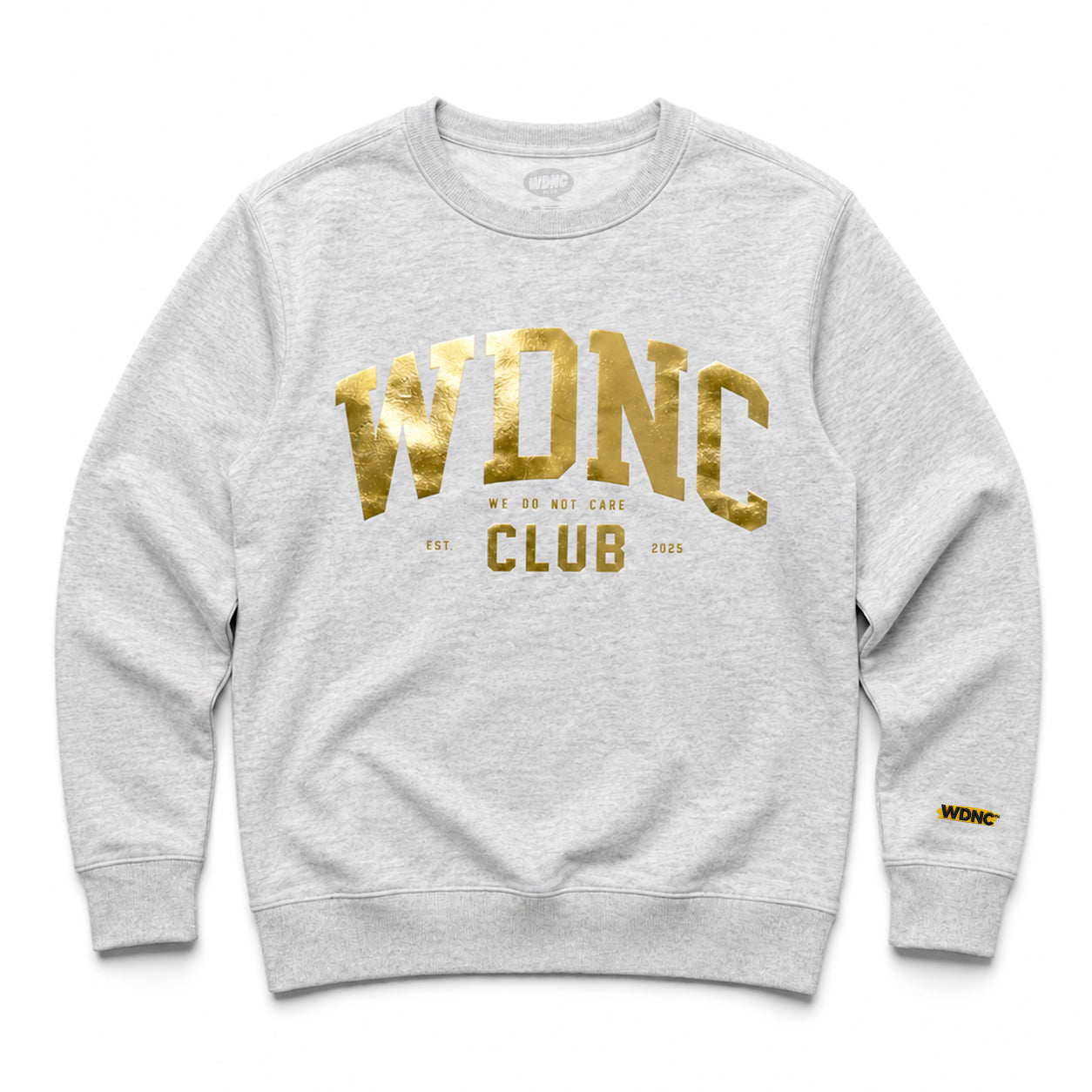 WDNC COLLEGIATE CREWNECK (FOIL PRINT) - PRE ORDER