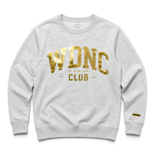 WDNC COLLEGIATE CREWNECK (FOIL PRINT) - PRE ORDER